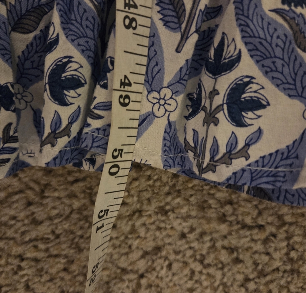 Pink City Prints Lolita Long Dress Sky Trellis Blue Floral Tuckernuck Size Large - Picture 7 of 9